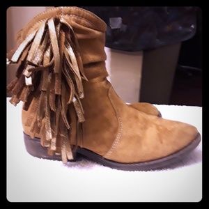 Suede cowgirl boots
